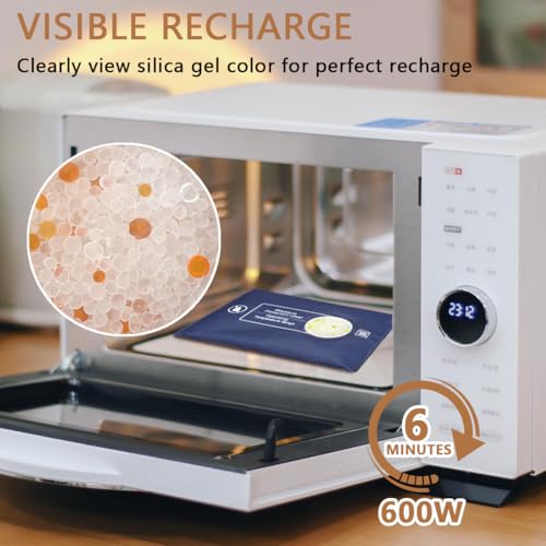 VPOOZZ 2-Pack 400g Rechargeable Silica Gel Desiccant Moisture Absorbers