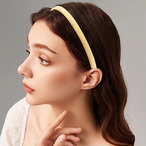 ANBALA Gold Metal Headbands for Women and Girls Thin Fashion Hair Accessories
