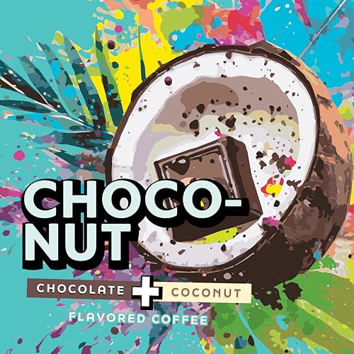 Java Factory Choconut Ground Coffee, Chocolate Coconut Blend, 10 Oz Bag
