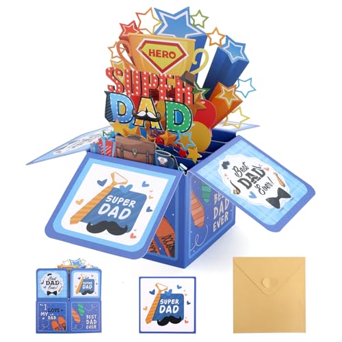 3D Pop-Up Birthday Card for Dad | Unique Greeting Card Gift