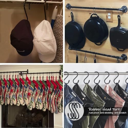 10 Pack Heavy-Duty S Hooks for Kitchen & Home Organization