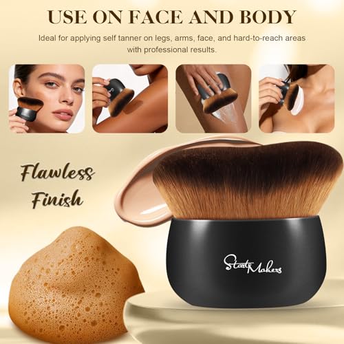 START MAKERS Large Self Tanner Brush - Kabuki Body & Face Applicator