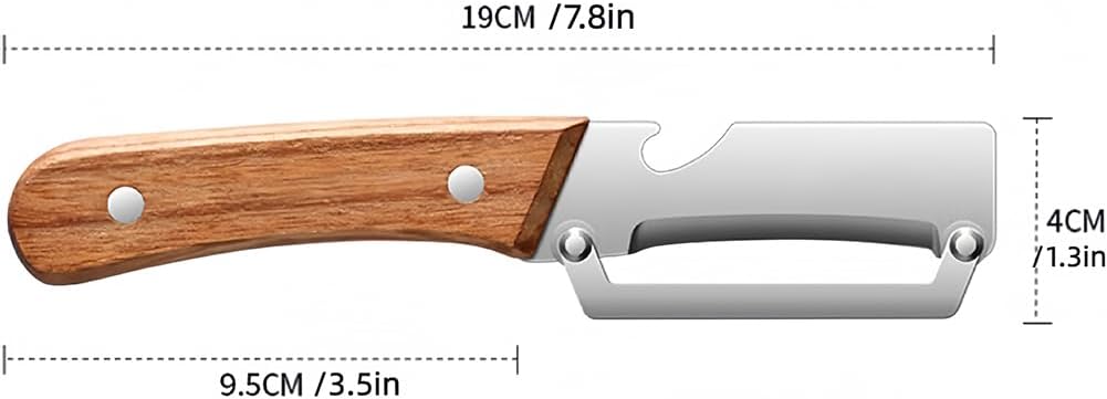 Skiennix Multifunctional Vegetable Peeler - 2-In-1 Stainless Steel Kitchen Tool with Bottle Opener | Ideal for Fruits & Veggies
