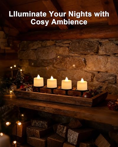 Amagic LED Votive Candles - Battery Operated Flameless Tea Lights