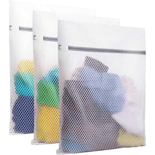 PrettyCare Large Mesh Laundry Bags for Delicates - 3 Pack
