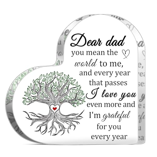 Heartfelt Acrylic Plaque for Dad from Daughter | Best Dad Gift