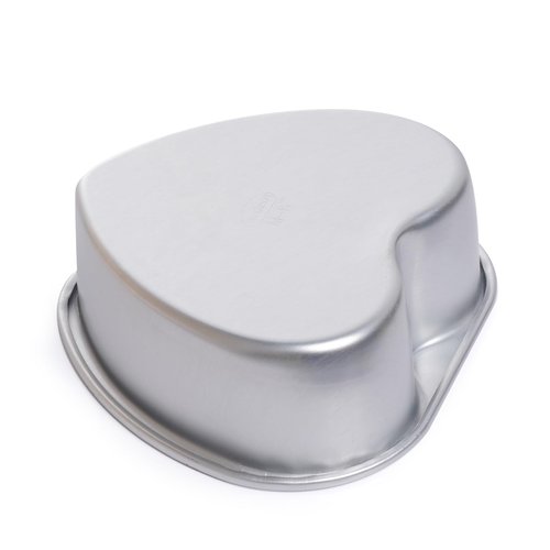Haakong 2Pcs 6 Inch Heart Shape Cake Pan Baking Mold Aluminum Wedding for Valentine's Day Birthday Party (2, 6 inch)