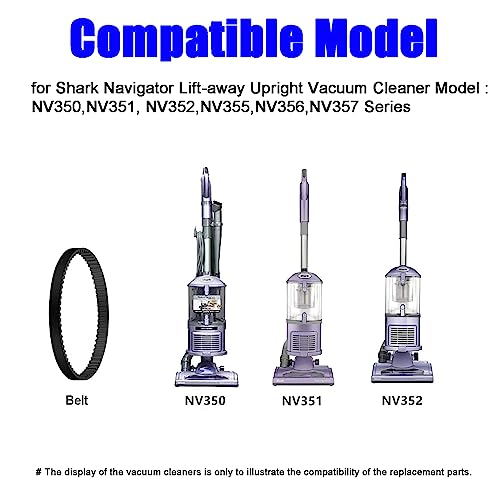 2-Pack Replacement Vacuum Belts for Shark Navigator Lift-Away Upright Vacuums