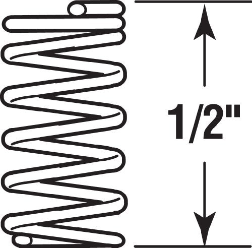 Compression Springs 0.035 GA x 1/4 In. x 1/2 In. - 6 Pack