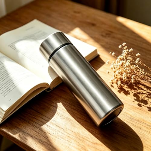 Silver Mini Stainless Steel Insulated Water Bottle - 5 oz Leak Proof Flask