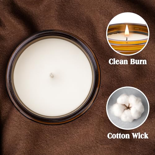 Homsolver Lavender Scented Candle Gift for 30th Birthday - Brown