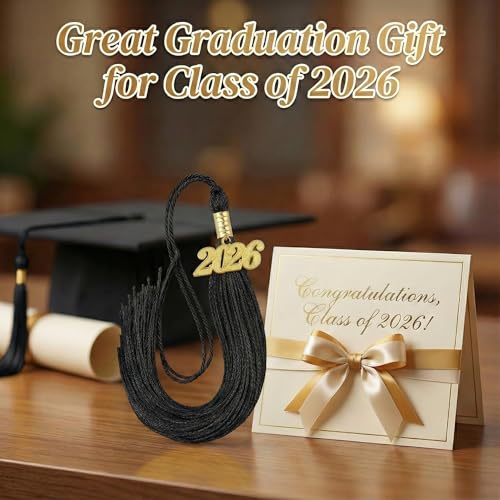 2026 Graduation Tassel with Gold Charm for Cap Decoration