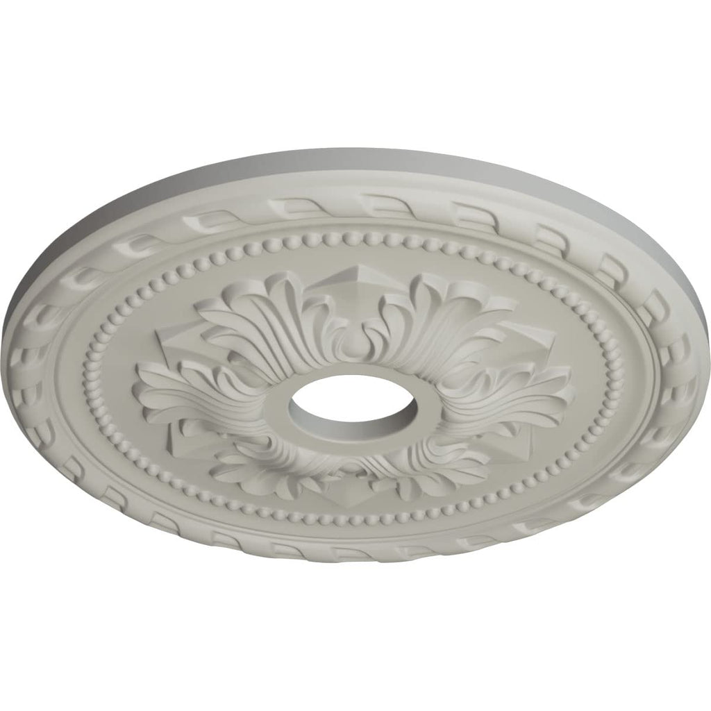 Ekena Millwork CM20PMPCF Palmetto Ceiling Medallion, Pot of Cream