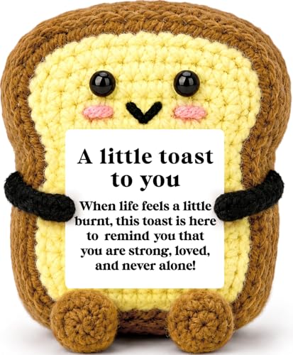 Inspirational Mini Handmade Crochet Toast - A Little Toast to You