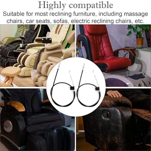 Fukaisu Universal Sofa Recliner Replacement Cable - 38.2in Pull Handle Hook