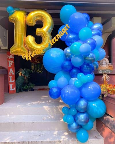 Double Number 11 Balloons - 40 Inch Gold Foil Mylar for Birthdays & Anniversaries