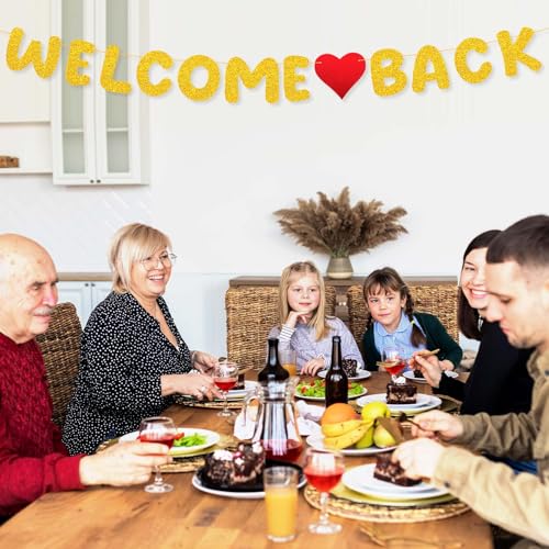 Glitter Welcome Back Banner for School & Home Parties