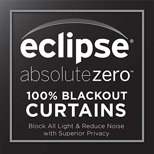 Eclipse Martina Medallion Blackout Thermal Insulated Grommet Top Curtains for Bedroom, Single Panel, 40" x 63", Taupe