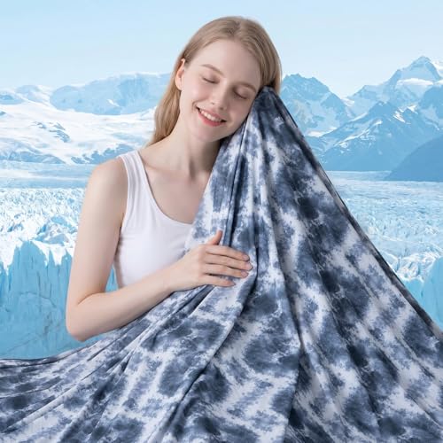 Cooling Blanket for Hot Sleepers – Reversible XL Throw 50"x70"