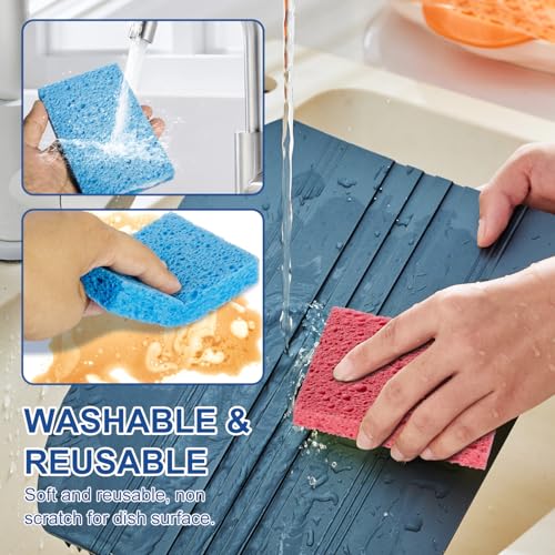 Reusable Cellulose Sponges for Kitchen Cleaning - Eco-Friendly