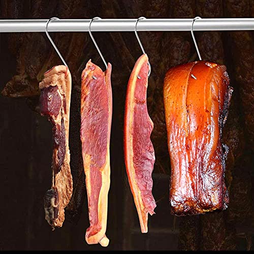 Premium Stainless Steel Meat Hooks - 20PCS S-Shaped 5.9in for BBQ & Drying