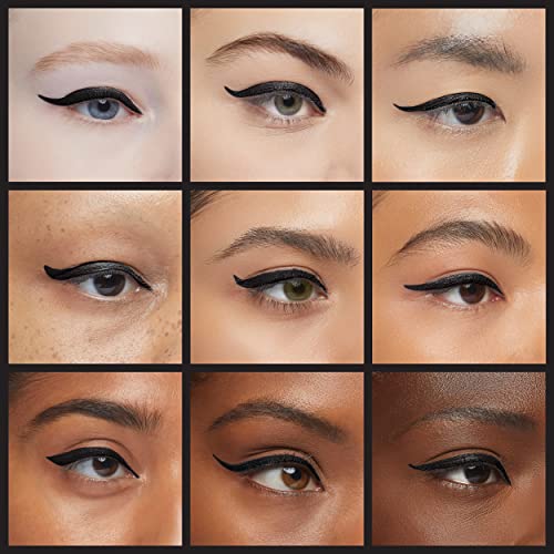 Black Radiance Fine Line Liquid Eyeliner, Smudge-Resistant Black