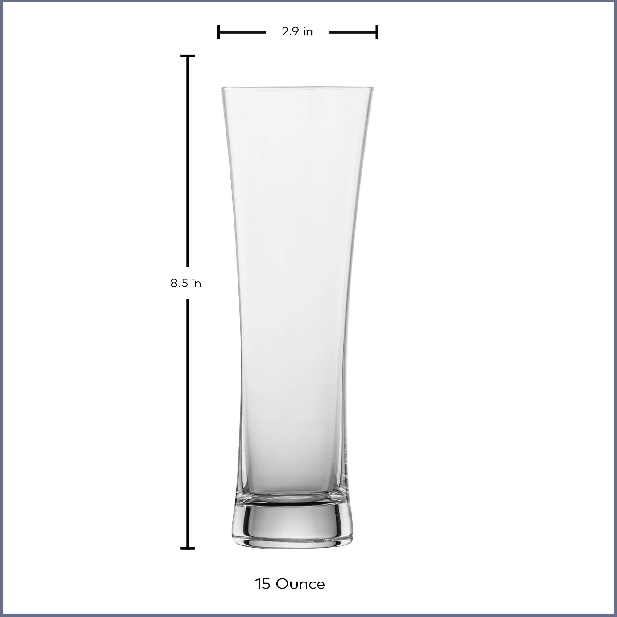 Schott Zwiesel Tritan Crystal 14.2 Oz Wheat Beer Glass, Set Of 6