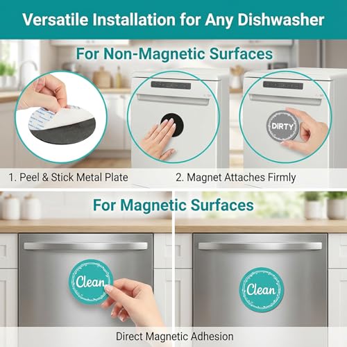 Sukh Magnetic Clean Dirty Dishwasher Indicator Sign