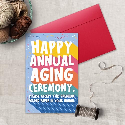 Sarcastic Birthday Card - Funny Greeting Card for Friends and Coworkers