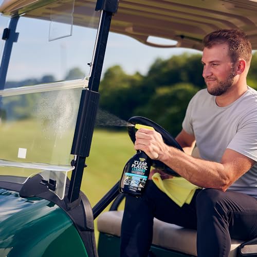 Invisible Glass 92084 Clear Plastic Cleaner - Streak-Free for Vehicles, Boats & More - 22 Fl Oz
