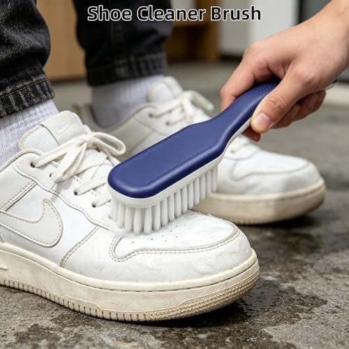 Ergonomic 2-Pack Cleaning Brush Set for Shoe & Laundry Care