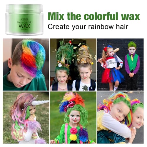 Magic Master Keratin Temporary Hair Color Wax Emerald Green 3.4 Fl Oz