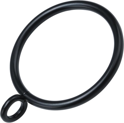 44 Pack Metal Curtain Rings by [Brand Name] - Durable Drapery Rings for Pinch Pleat Curtains | 1.5 Inch ID, Black