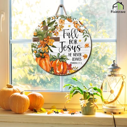 Fall Wreath - 11.8 Inch Orange Gingham Decor for Thanksgiving