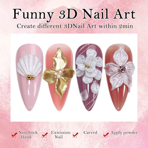 IFFANSHU Solid Builder Gel for Nails Pearl White 3D Sculpting 15g