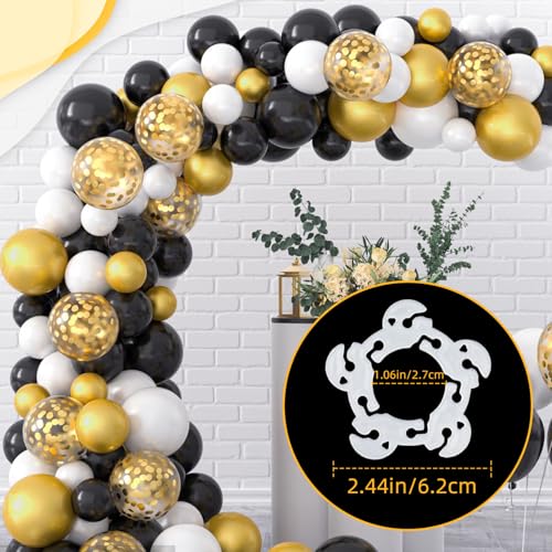 50 Reusable Balloon Clips for Flower Decorations - Durable PP Plastic