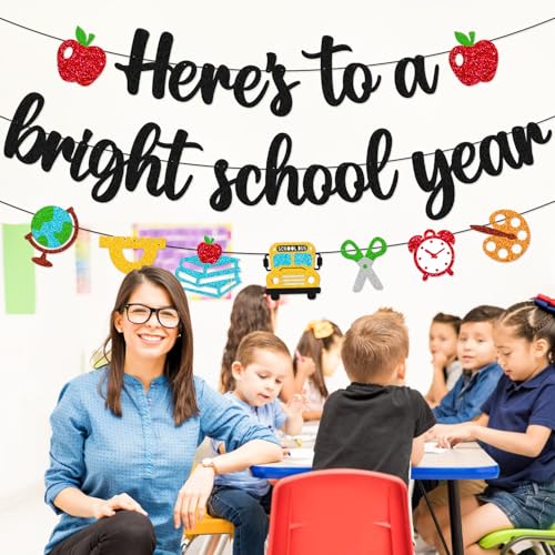 Bright School Year Banner - Welcome Back Party Decorations