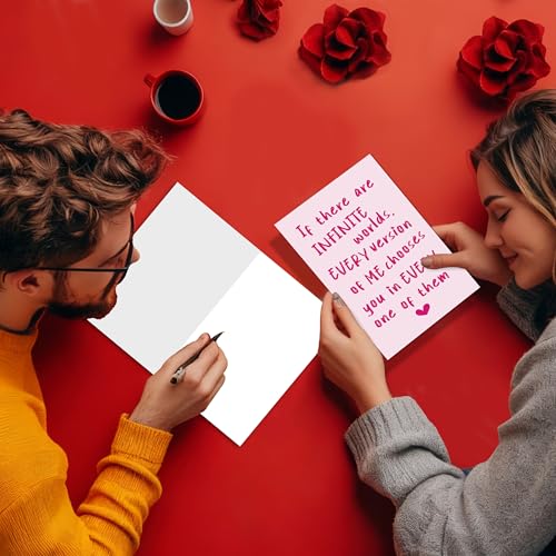 Romantic Anniversary Card - Infinite Worlds Love Message