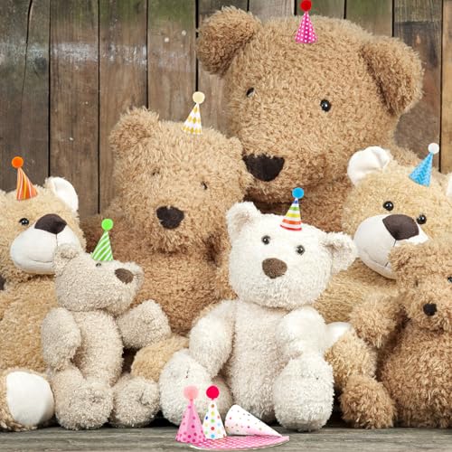 10 Pcs Colorful Mini Birthday Hats for Pets and Stuffed Animals