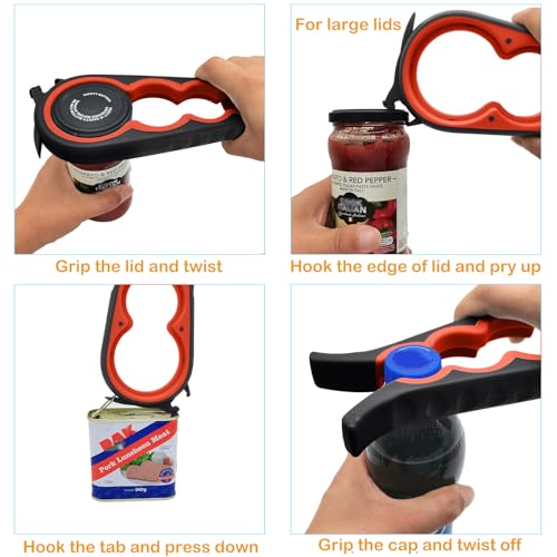 Otstar Adjustable Jar and Bottle Opener for Seniors and Arthritis