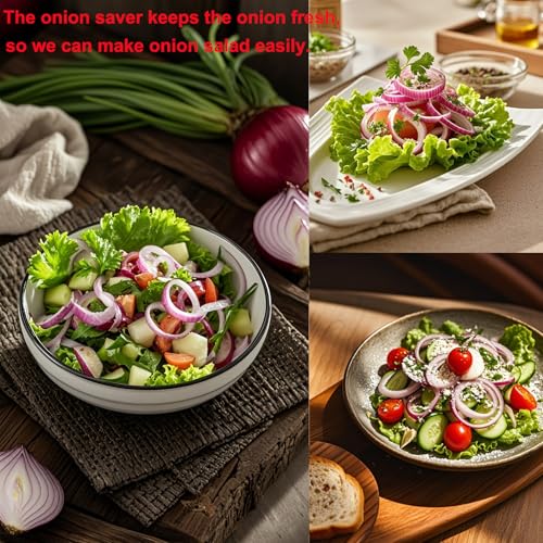 Dokpod Reusable Onion & Tomato Fridge Storage Container with Airtight Lid
