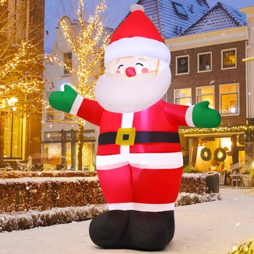 5 Ft Christmas Inflatable Santa and Tree Bundle with LED Lights Outdoor Decor