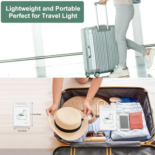 Disposable Bathtub Liners 10-Pack Large Waterproof Plastic Cover for Home & Travel