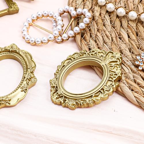 Sibba Vintage Mini Gold Baroque Picture Frames - 5 Pack