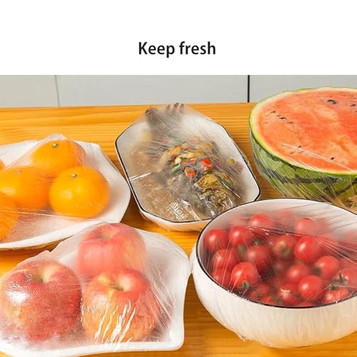 Yamlnke Disposable Shower Caps 30 Pack - Thick Clear Plastic Elastic Hair Caps for Home, Travel, and Salon