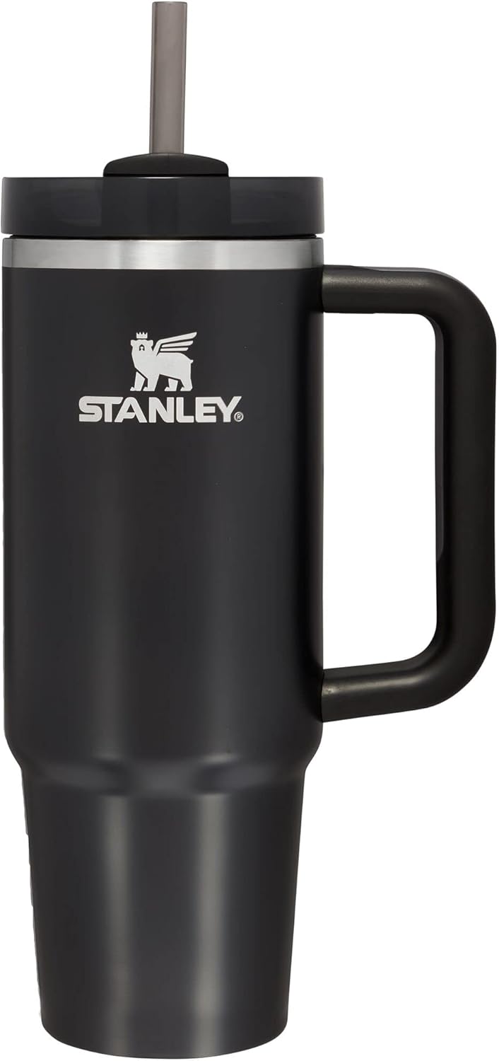 STANLEY Quencher H2.0 Tumbler - 30 oz Insulated Stainless Steel Cup with Straw | BPA-Free | Black Glow