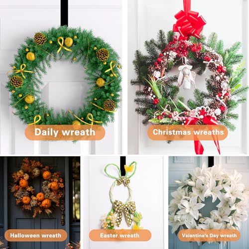 15 Inch Wreath Hanger for Indoor/Outdoor Decor - Steel Hook