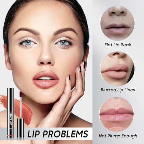Anguishil Peel Off Lip Liner Stain - Waterproof Rose Lip Stain