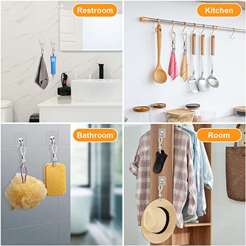 Woledy 5-Pack Hanging Tea Towel Clips with Braided Cotton Loops