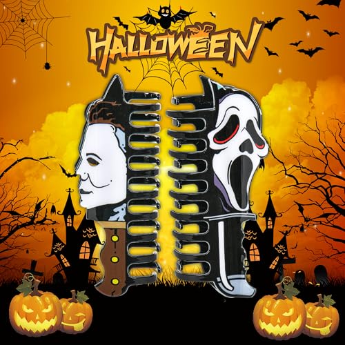Halloween Hair Claw Clip Acrylic Gothic Cartoon Horror Hair Accessory